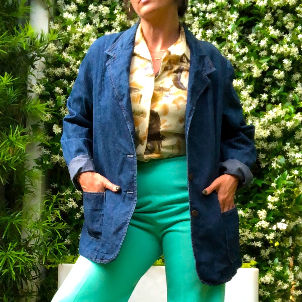 Denim blazer